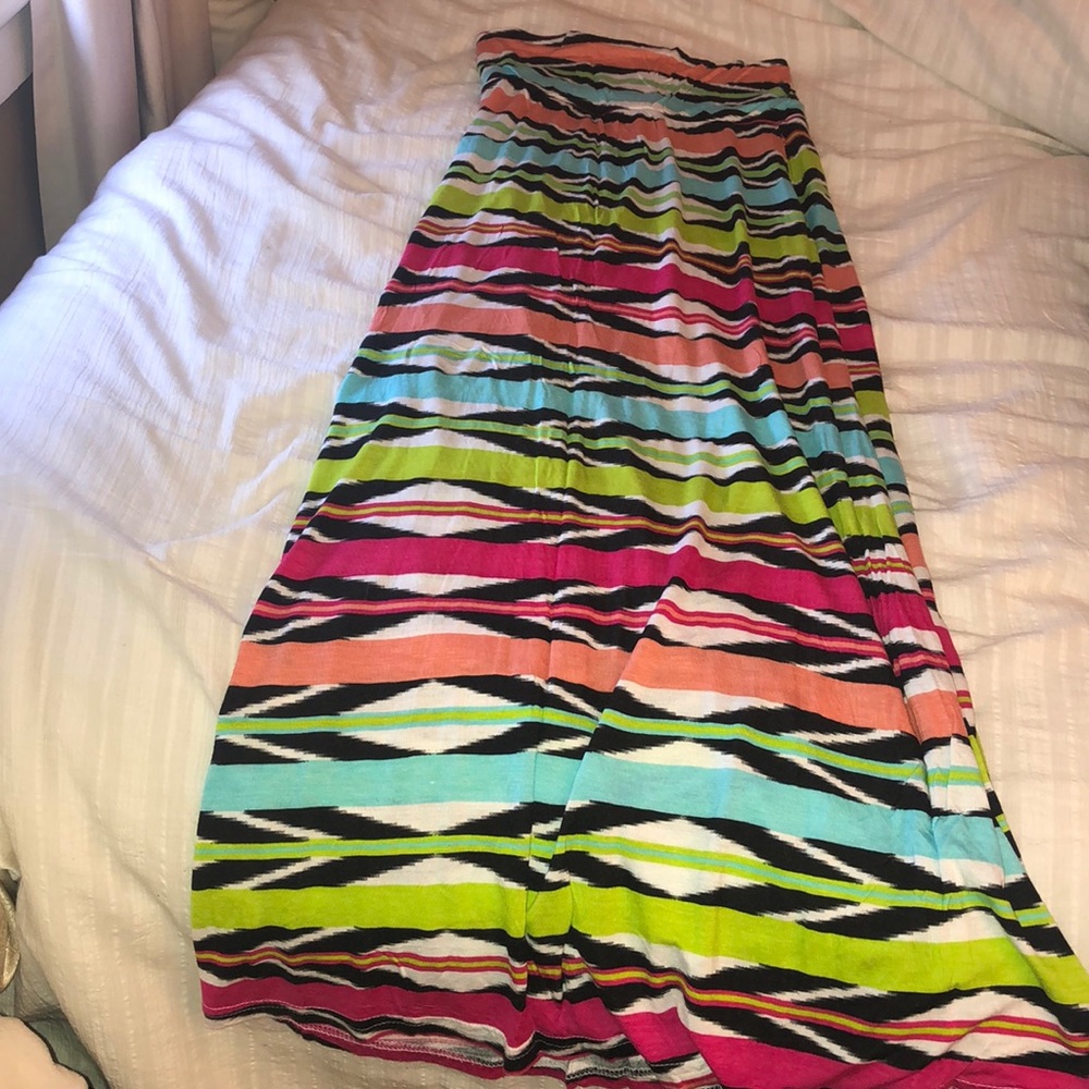 Multi-Colored Summer Maxi-Skirt
